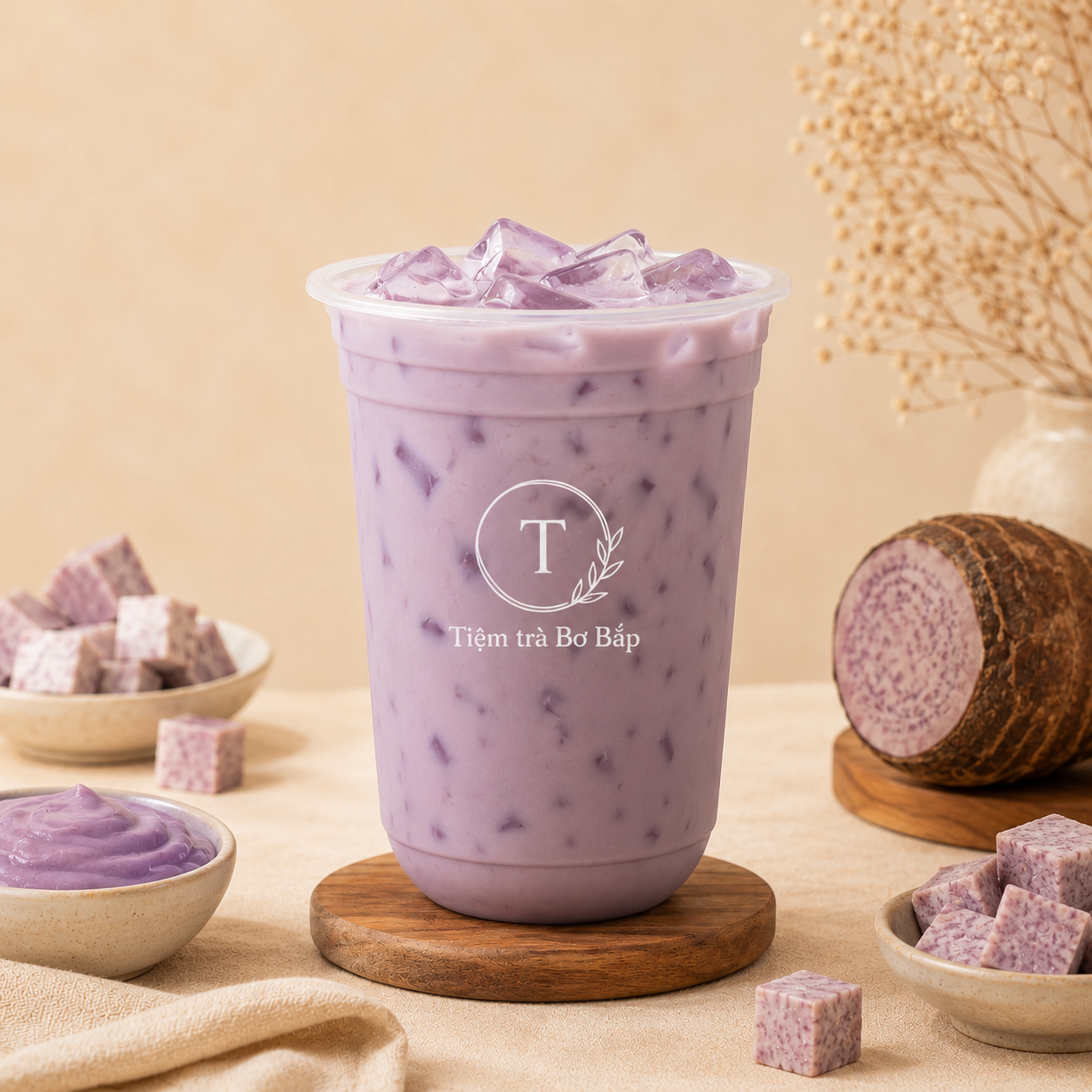 Trà sữa khoai môn